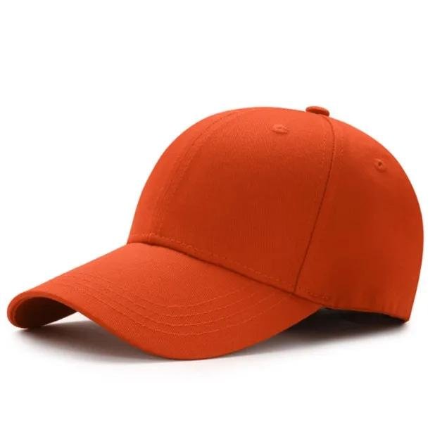 Orange Curved Cap – Classic Street Style